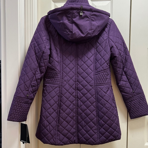 Novelti purple coat - Picture 4 of 5